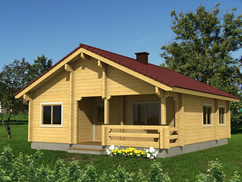 Casa de madera prefabricada regina Palmako  m2 madera maciza 70 mm —  Zurione