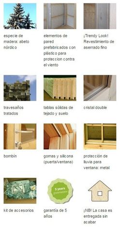 Casa nórdica de madera Palmako etta 13.6 m2 452 x 330 cm el18-4533 101151