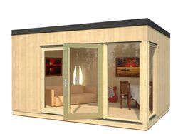 Casa nórdica de madera Palmako solveig 13.6 m2 456 x 332 cm el18-4533-1 101203