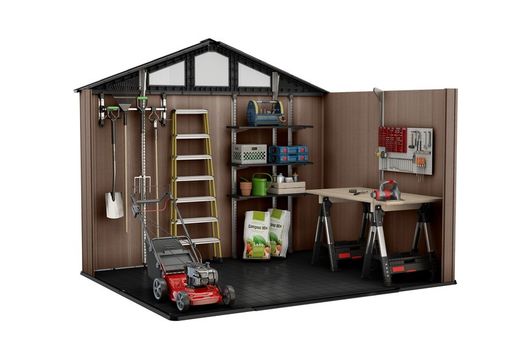 Caseta de Resina EVOTECH KETER STRONGHOLD 10X8 - 261337 - 306 x 244 x 250 cm 10 AÑOS DE GARANTIA
