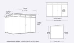 Caseta de Resina KETER ARTISAN 11X7 - 243408 - 340 x 218 x 226 cm - ¡¡10 AÑOS DE GARANTIA!! ¡¡¡ULTIMAS UNIDADES, CONSULTAR!!!