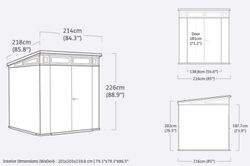 Cabine de resina KETER ARTISAN 77 235715 - 214x218x226 cm