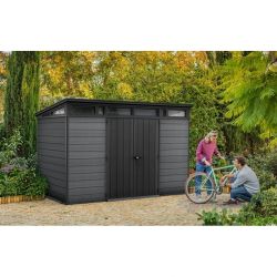 Caseta de resina KETER CORTINA 11X7 - 259121 - 342x218x226 cm y 7,4m2 - Gris ¡¡10 AÑOS DE GARANTIA!!