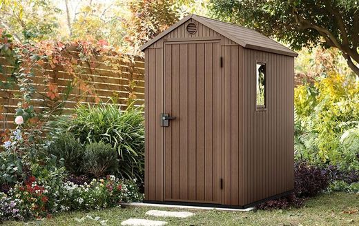Caseta de Resina KETER DARWIN 4X6 - 245957 - 125,8x184,5x205 cm - ¡¡10 AÑOS DE GARANTIA!!