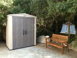 Cabine de resina KETER FACTOR 6X3 - 209874 - 178 X 113,5 X 208 cm