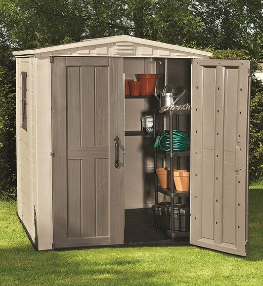 Caseta de Resina KETER FACTOR 6x6 - 209872  178x196x208 cm !!GARANTIA KETER 10 AÑOS!!