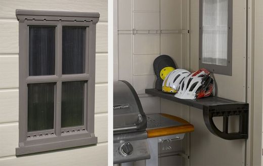 Cabine de resina KETER FACTOR 8X6 - 209871 - 256,5x182x243 cm