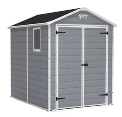 Caseta de Resina KETER MANOR 6X8 DD - 203522 - 185.5 X 236.8 X 227 cm !!GARANTIA KETER 10 AÑOS!!