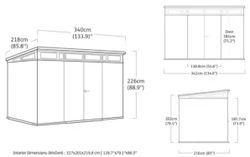 Caseta de resina KETER PENT 11X7 - 260744 - ¡¡10 AÑOS DE GARANTIA!!