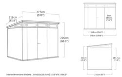 Caseta de resina KETER PENT 9X7 - 259082 - ¡¡10 AÑOS DE GARANTIA!!