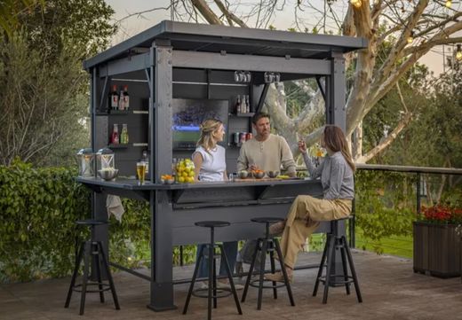 Caseta de resina MUEBLE BAR KETER BAR GAZEBO - 261948 - ¡¡10 AÑOS DE GARANTIA!!