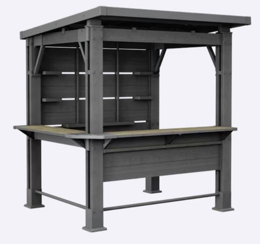 Caseta de resina MUEBLE BAR KETER BAR GAZEBO - 261948 - ¡¡10 AÑOS DE GARANTIA!!