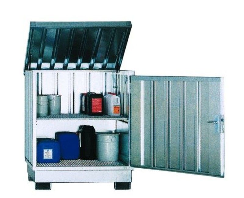 Caseta galvanizada 4 bidones 1.420 x 1.490 x 1.610 mm 14018