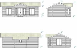 Casita de fin de semana Palmako anna 26.8 m2 820 x 520 cm pm70-8050  106568