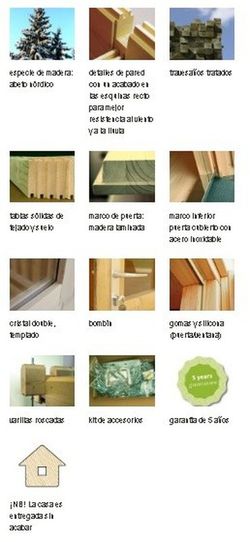Casita de fin de semana Palmako anna 26.8 m2 820 x 520 cm pm70-8050  106568