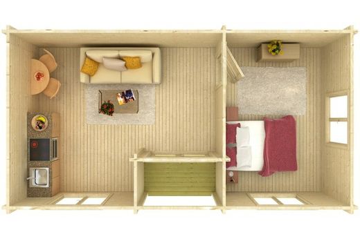 Casita de fin de semana Palmako anna 26.8 x 1.9 m2 790 x 420 cm pm70-7739  106399
