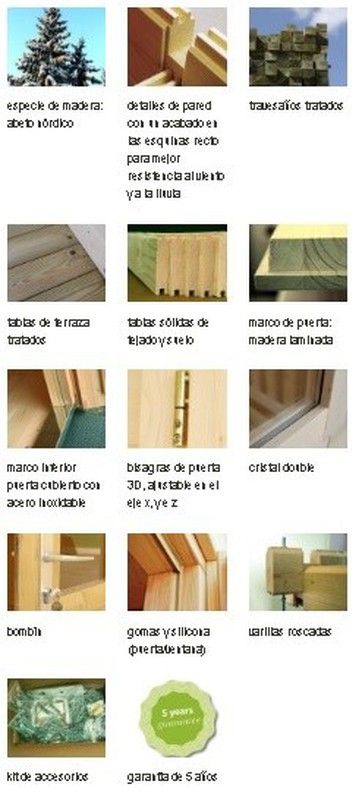 Casita de fin de semana Palmako anna 26.8 x 1.9 m2 790 x 420 cm pm70-7739  106399