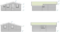 Casita de fin de semana Palmako emily 39.2 m2 660 x 780 cm pm70-7664  106569