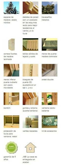 Casita de fin de semana Palmako emily 39.2 m2 660 x 780 cm pm70-7664  106569