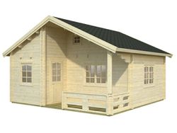 Casita de fin de semana Palmako emily  40.1 + 5.2 m2 590 x 570 cm pm70-5755 106566
