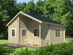 Casita de fin de semana Palmako emily  40.1 + 5.2 m2 590 x 570 cm pm70-5755 106566