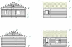 Casita de fin de semana Palmako emily  40.1 + 5.2 m2 590 x 570 cm pm70-5755 106566
