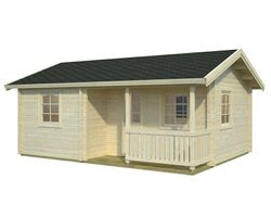 Casita de fin de semana Palmako sandra 21.5 + 3.7 m2 620 x 470 cm pm70-6045  106567
