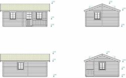 Casita de fin de semana Palmako sandra 21.5 + 3.7 m2 620 x 470 cm pm70-6045  106567