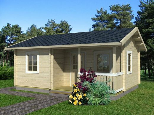 Casita de fin de semana Palmako sandra 21.5 + 3.7 m2 620 x 470 cm pm70-6045  106567