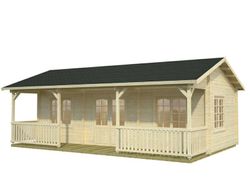 Casita de fin de semana Palmako sandra 25.6 + 11.1 m2 391 x 520 cm pm44-5034  106210