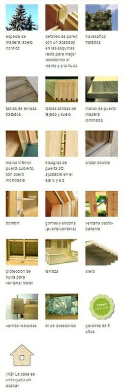 Casita de fin de semana Palmako sandra 25.6 + 11.1 m2 391 x 520 cm pm44-5034 106210