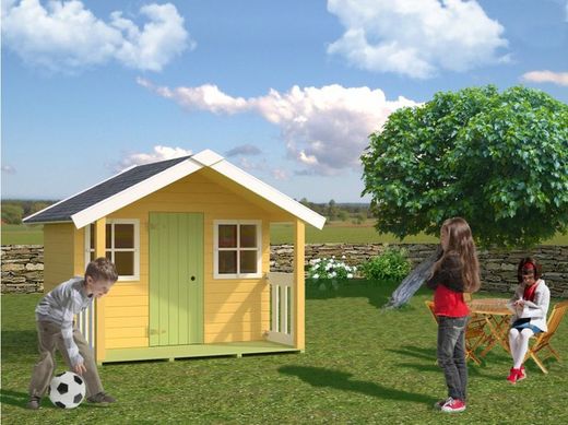 Casita infantil de madera Palmako felix 1.9 m2 216 x 184 cm suelo incluido