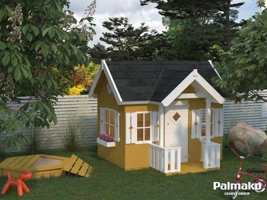 Casita infantil de madera Palmako Jennie 3.6 m2 233X157cm  EL16-2316 109459