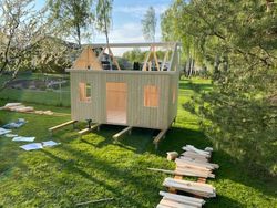 Casita Infantil de madera Palmako Marie 5,4 m2  320 x 222 cm suelo incluido + DESCARGA A SUELO EL16-1929 108997