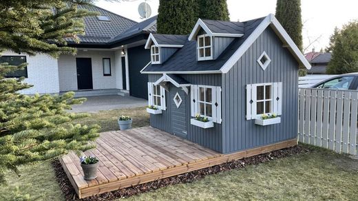 Casita Infantil de madera Palmako Marie 5,4 m2  320 x 222 cm suelo incluido + DESCARGA A SUELO EL16-1929 108997