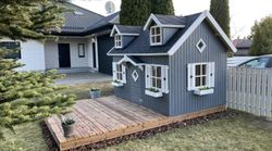 Casita Infantil de madera Palmako Marie 5,4 m2  320 x 222 cm suelo incluido + DESCARGA A SUELO EL16-1929 108997