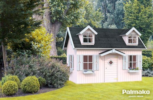Casita Infantil de madera Palmako Marie 5,4 m2  320 x 222 cm suelo incluido + DESCARGA A SUELO EL16-1929 108997