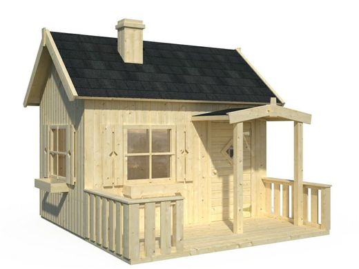 Maison d'enfants en bois Palmako Otto 3,6 m2 267 x 272 cm plancher inclus + évacuation au sol incluse el16-2326 101249