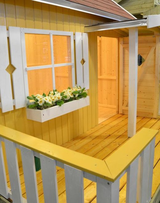 Casita infantil de madera Palmako otto 3.6 m2 267 x 272 cm suelo incluido ¡¡¡ DESCARGA A SUELO INCLUIDA!!! 101249