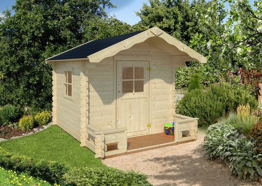 Maison d'enfant en bois Palmako Stina 3.1 m2 196 x 196 cm plancher inclus + décharge au sol incluse FR19-2026 101766