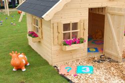 Casita infantil de madera Palmako tom 3.8 m2 258 x 224 cm 101091 (Suelo incluido) DESCARGA A SUELO INCLUIDA