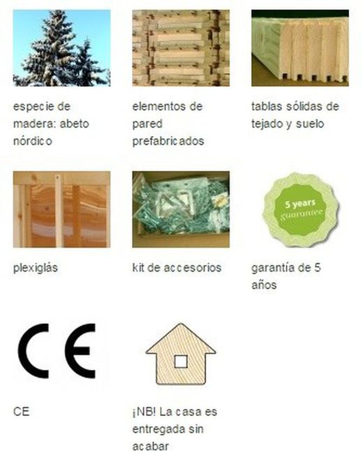 Casita infantil de madera Palmako tom 3.8 m2 258 x 224 cm 101091 (Suelo incluido) DESCARGA A SUELO INCLUIDA