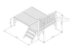 Casita infantil MASGAMES FLAM ELEVADA MA800595