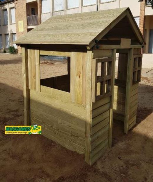 Casita infantil MASGAMES SCHOOL uso comercial Horeca MA500551 SIN PINTAR