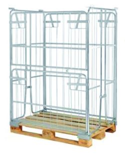 CESTON PLEGABLE PALET 1.200 x 800 x 1.500 mm 5054
