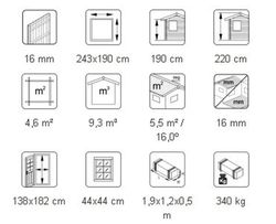 Galpão de madeira Palmako dá 4,5 m2 243 x 190 cm el16-2419 101176