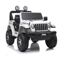 Coche eléctrico- Jeep Wrangler 12V Blanco 70001