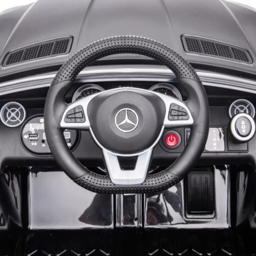 Coche Eléctrico Mercedes SLC 300 12V para Niños de 3-6 Años Negro 7975