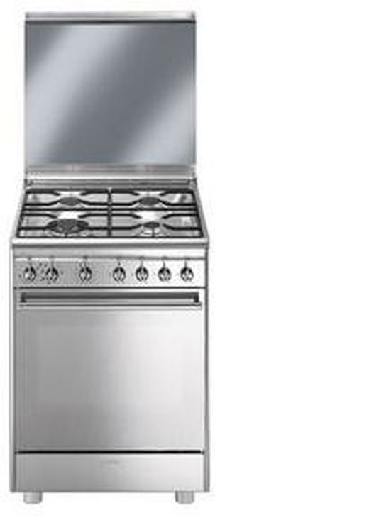 Cuisinière à gaz SMEG CX68M8-1 60cm Inox 4f