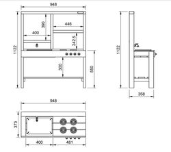 Cocinita infantil MASGAMES SPICY uso comercial Horeca MA500550